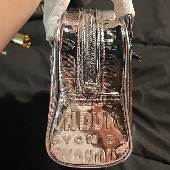 Von Dutch Metallic Silver Mini Bag - Picture 3 of 8